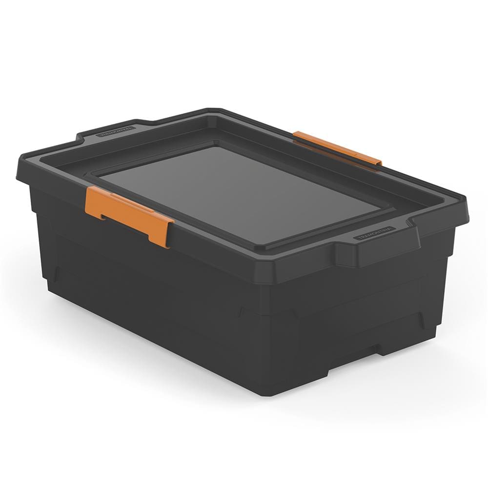Caixa Organizadora Tramontina com Tampa 92553009 40L - Preta