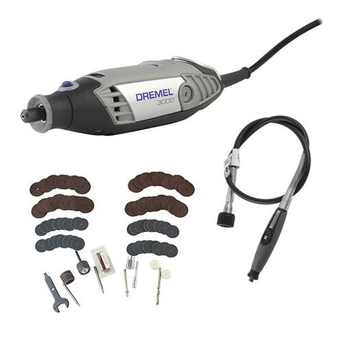 Dremel 3000 Micro retífica com Eixo Flexível e 82 Acessórios 110V