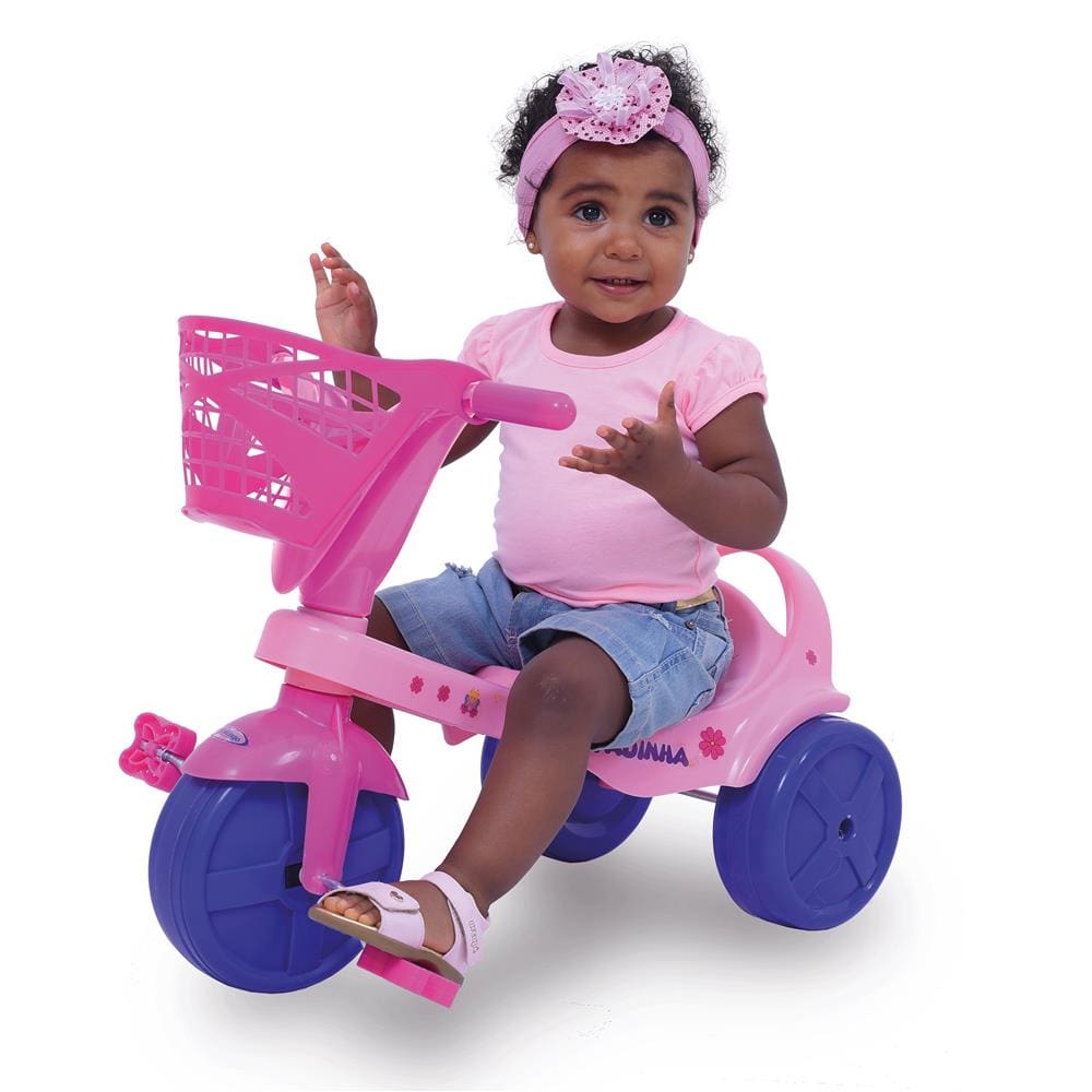Triciclo Xalingo Fadinha Com Cestinha - Rosa | Casas Bahia
