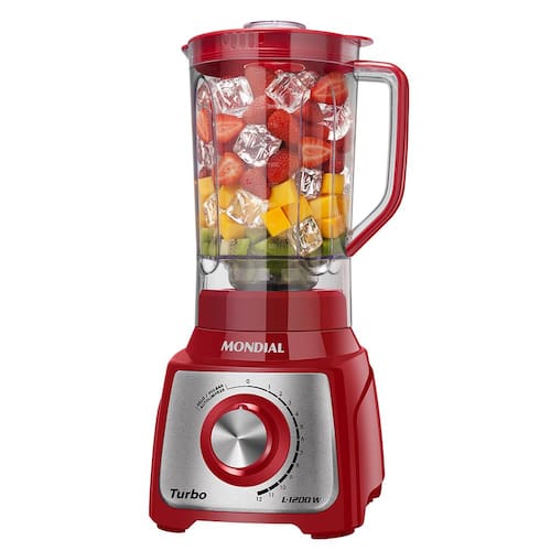 Liquidificador Mondial L1200 RI Turbo Inox Vermelho 1200W com 12 Velocidades é boa?
