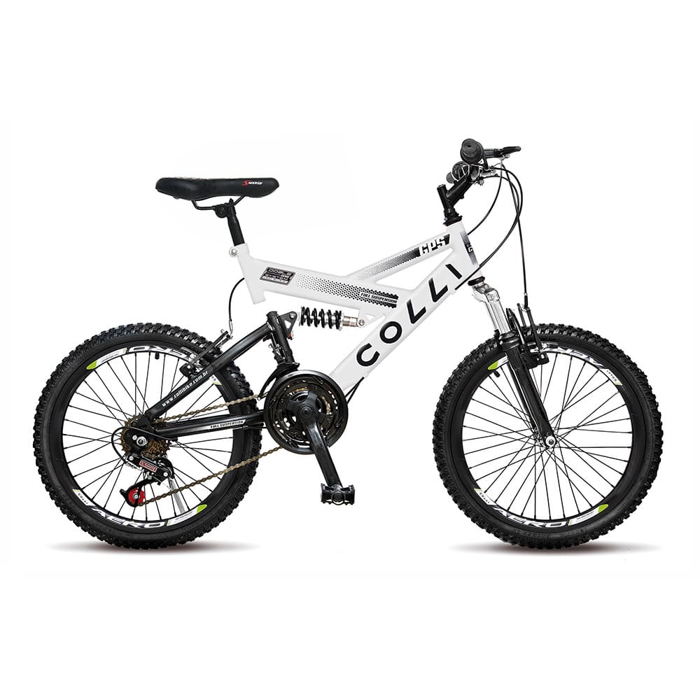 Bicicleta Colli GPS Aro-20 Com Dupla Suspensão, 36 Raias e 21