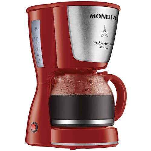 Cafeteira Elétrica Mondial Dolce Arome Inox C-32 32 Xícaras - Vermelha é ruim? Cafeteira Elétrica Mondial Dolce Arome Inox C-32 32 Xícaras - Vermelha é boa?