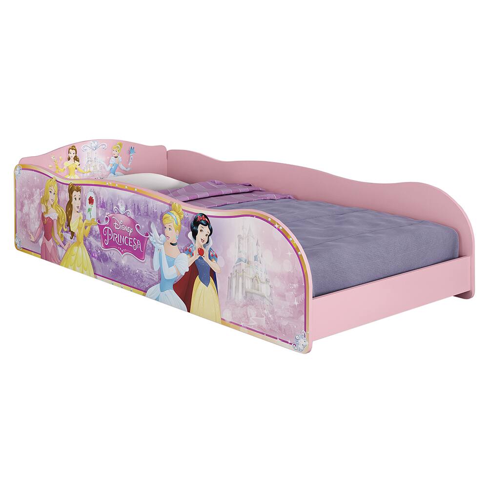 Jogo de Quarto Infantil Princesa Encantada Pura Magia Branco/Rosa