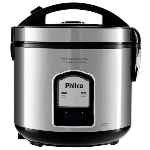 Panela Elétrica de Arroz Philco PH5 Visor Glass 5 Xícaras - Preta/Inox é ruim? Panela Elétrica de Arroz Philco PH5 Visor Glass 5 Xícaras - Preta/Inox é boa?