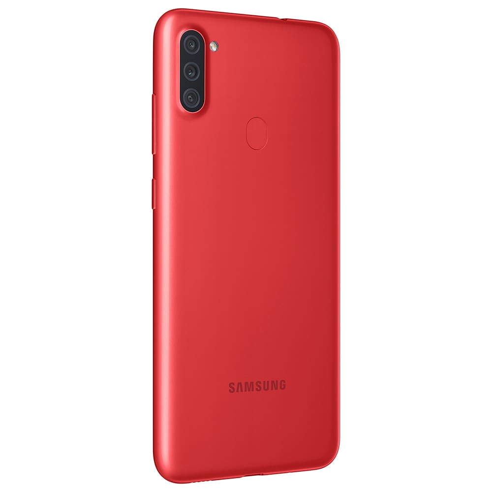 Smartphone Samsung Galaxy A11 Vermelho 64GB, Câmera Tripla,Tela Infinita  6.4\