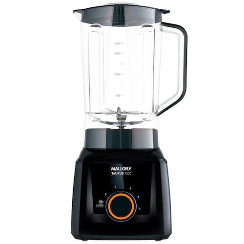 Liquidificador Mallory Taurus 1000 Preto 900W com 4 Velocidades Menor preço em Liquidificador Mallory Taurus 1000 Preto 900W com 4 Velocidades