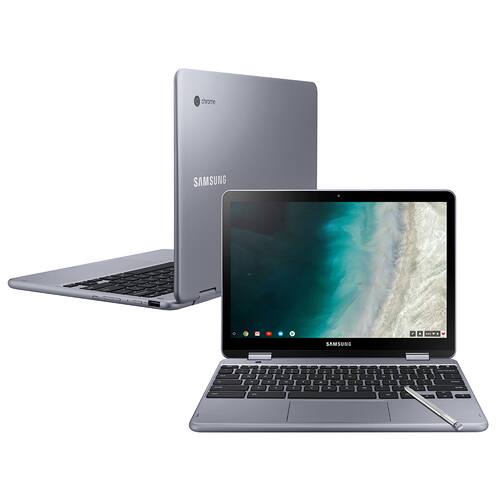 Notebook 2 em 1 Samsung Dual-Core 4GB 32GB Tela Full HD 12.2" Chrome OS Chromebook Plus XE521QAB-AD1BR Menor preço em Notebook 2 em 1 Samsung Dual-Core 4GB 32GB Tela Full HD 12.2" Chrome OS Chromebook Plus XE521QAB-AD1BR