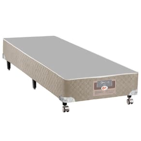 Base Box para Colchão Solteiro Castor Silver Star 27x88x188 cm – Branco/Bege