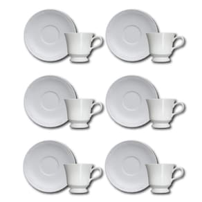 Conjunto de Xícaras para Café Germer Cottage em Porcelana 80 ml – 6 Peças