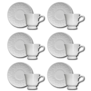 Conjunto de Xícaras para Chá Germer Tassel em Porcelana 240 ml – 6 Peças