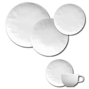 Aparelho de Jantar, Chá e Sobremesa 30 Peças Germer Orgânico em Porcelana – Branco