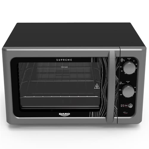 Forno Elétrico Dako Supreme Bancada 44 Litros com Grill Dourador - Titanium Menor preço em Forno Elétrico Dako Supreme Bancada 44 Litros com Grill Dourador - Titanium
