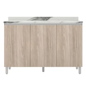 Balcão Triplo Bartira Amazonita com 3 Portas e 1 Prateleira - 120,1cm de largura