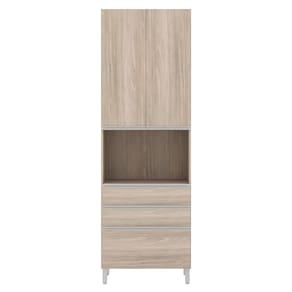 Paneleiro Bartira Amazonita com 2 Portas, 3 Gavetas e 3 Prateleiras - 71cm de largura