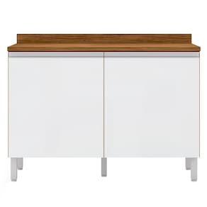 Balcão Duplo Bartira Jaspe com 2 Portas e 1 Prateleira - 120,1cm de largura