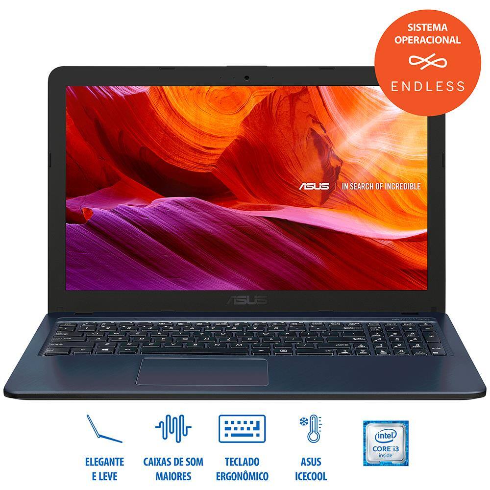 Notebook Asus Core i3-6100U 4GB 1TB | Casas Bahia