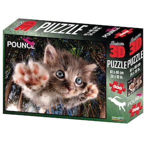 Puzzle Multikids Super 3D Modelo Gato - 500 Peças