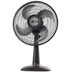 Ventilador de Mesa Mallory Eco TS30 30cm com 3 velocidades e 4 Pás – Preto/Grafite