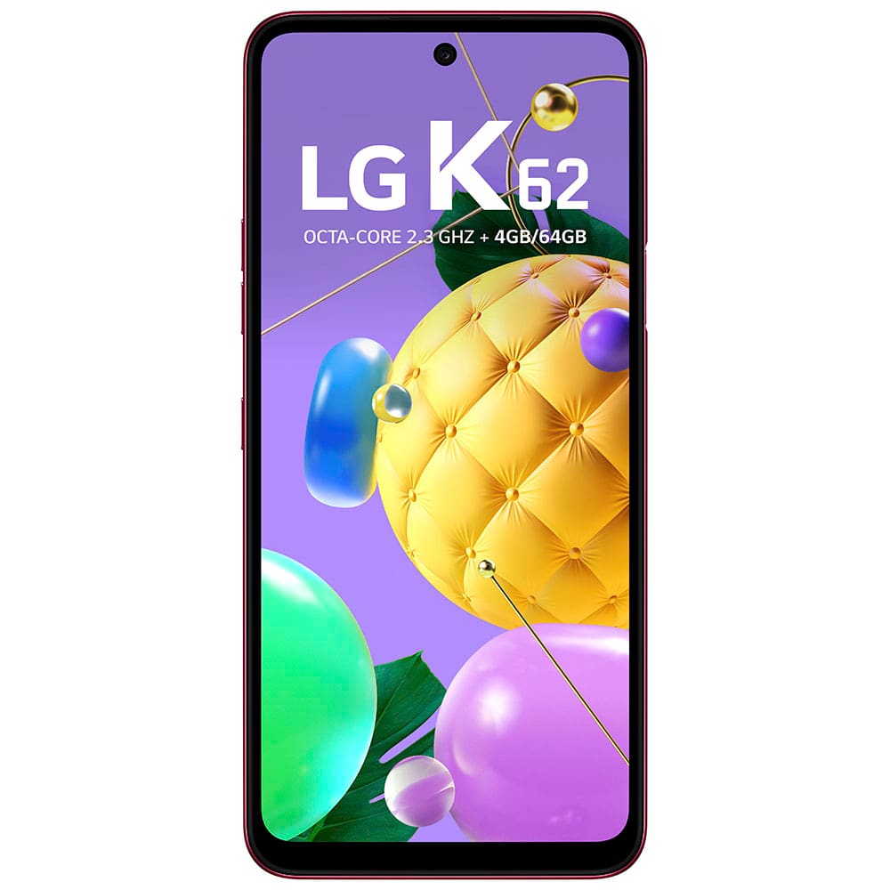Smartphone LG K62 Vermelho 64GB, Tela de 6.6”, | Casas Bahia