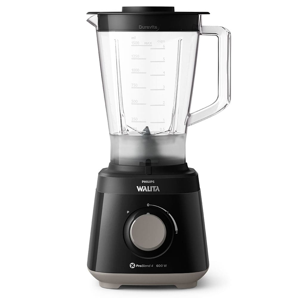 Liquidificador Philips Walita RI2112 Preto 600W com 2 Velocidades + Pulsar