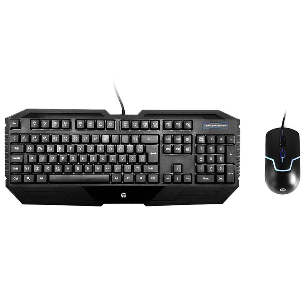 Combo Gamer Teclado e Mouse HP GK1000 - Preto