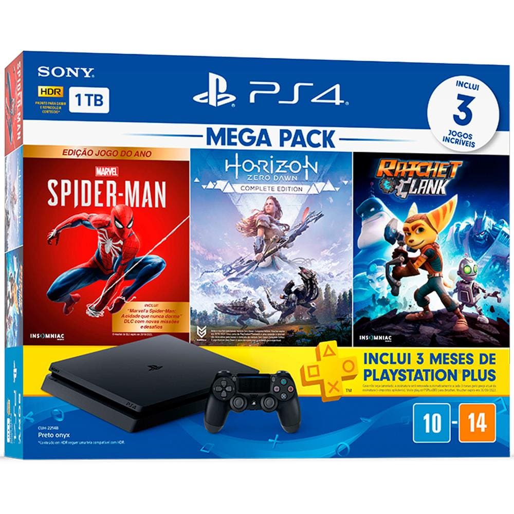 Console ps4 pro 1tb, casas bahia