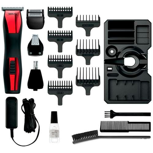 Aparador de Pelos Wahl Groomsman T-Pro Bivolt - Vermelho