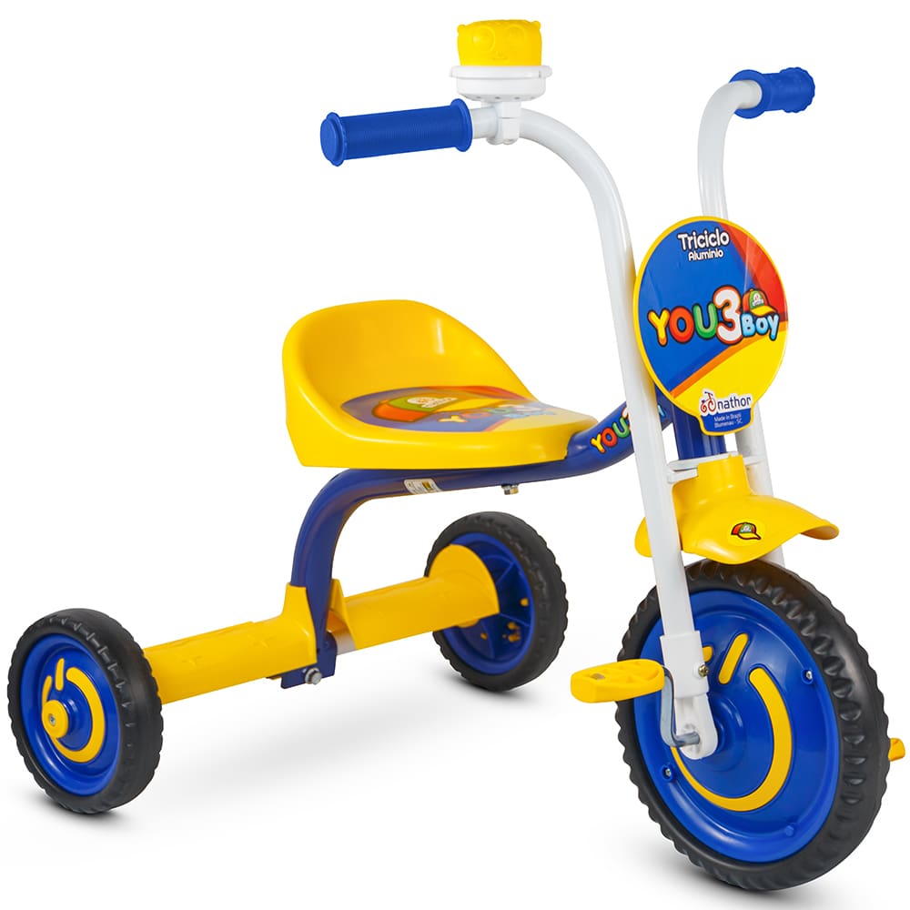 Triciclo Infantil com Haste Empurrar Super Laranja UniToys UNIT-1343 no  Shoptime