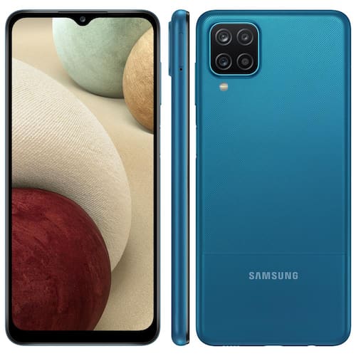 Smartphone Samsung Galaxy A12 Azul 64GB, | Casas Bahia