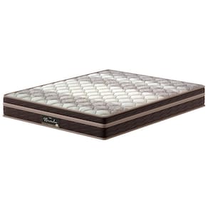 Colchão Queen Size Probel Nevada com Euro Pillow e Molas Ensacadas 26x158x198 cm – Bege/Marrom