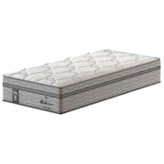 Colchão Solteiro Probel Alabama com Euro Pillow e Molas Ensacadas 30x88x188 cm – Branco/Cinza
