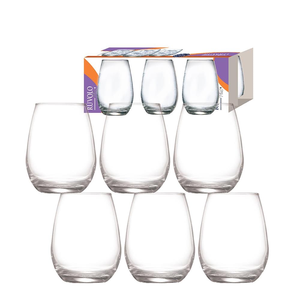 Conjunto de Copos para Água Ruvolo Emerald 350 ml - 6 Peças