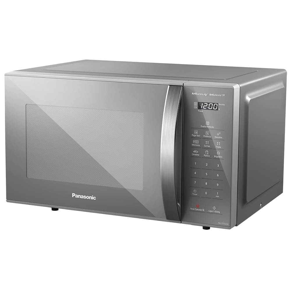 Micro-ondas 27 Litros - Prata - Panasonic - Nn-st55lmrun - 110v