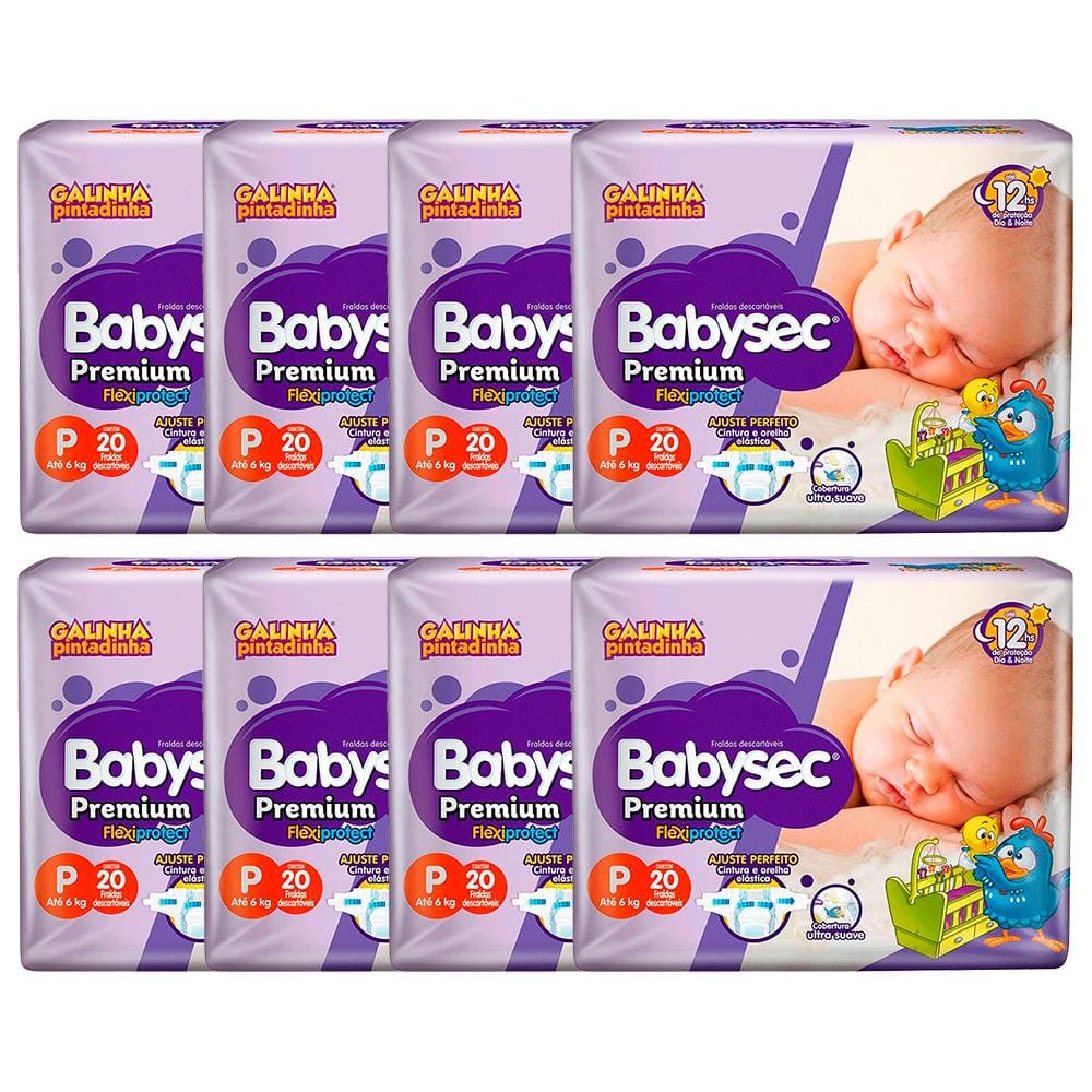 Fralda Babysec Premium Galinha Pintadinha P Com 160 Unidades Casas Bahia