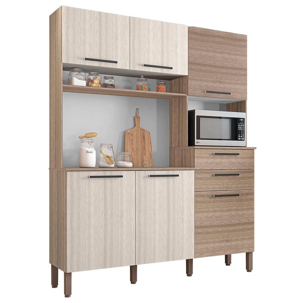 Cozinha Compacta Kit S Paran Montesa Com Portas E Gavetas Cm De