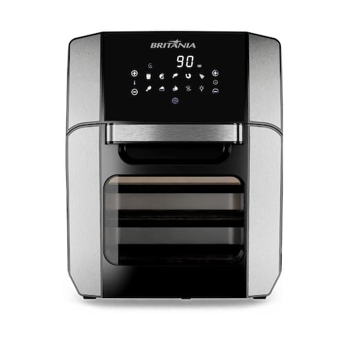 imagem-Fritadeira Elétrica sem Óleo Air Fry Britânia Oven BFR2100P 12L - Preta - 220V
