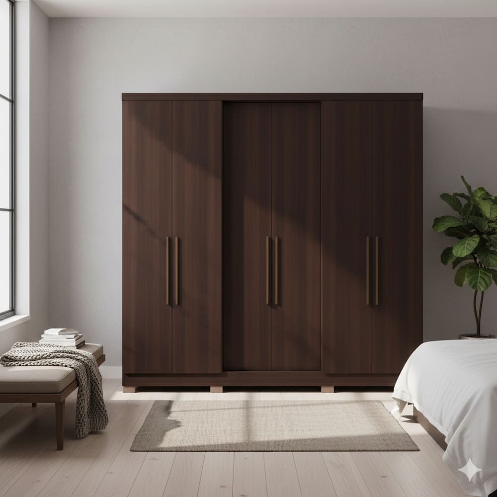 Guarda-Roupa Casal Bartira Napoli UP 6 Portas | Casas Bahia
