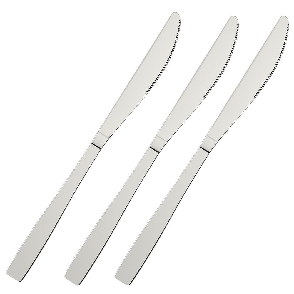 Conjunto de Facas para Mesa Euro Home Lisas Inox - 3 Peças