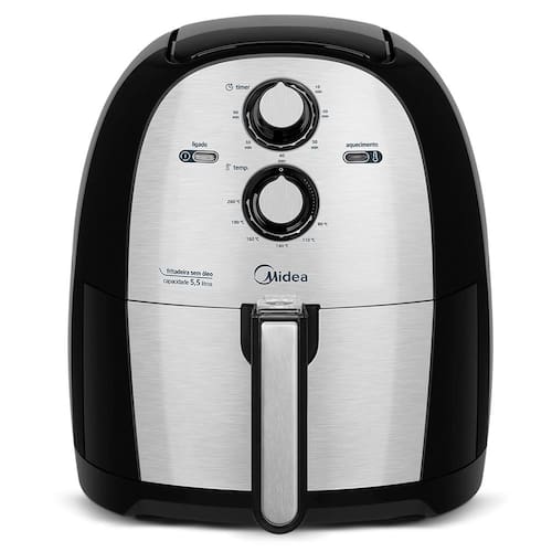 Air Fryer Britânia 5 Litros Fritadeira Elétrica sem Óleo BFR40PI - Inox