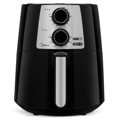 Fritadeira Elétrica Sem Óleo Air Fryer Midea FRB31 / FRB32 3.5L – Preta/Inox