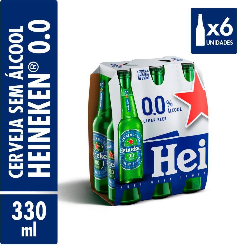 Cerveja Heineken Zero Álcool Long Neck | Casas Bahia