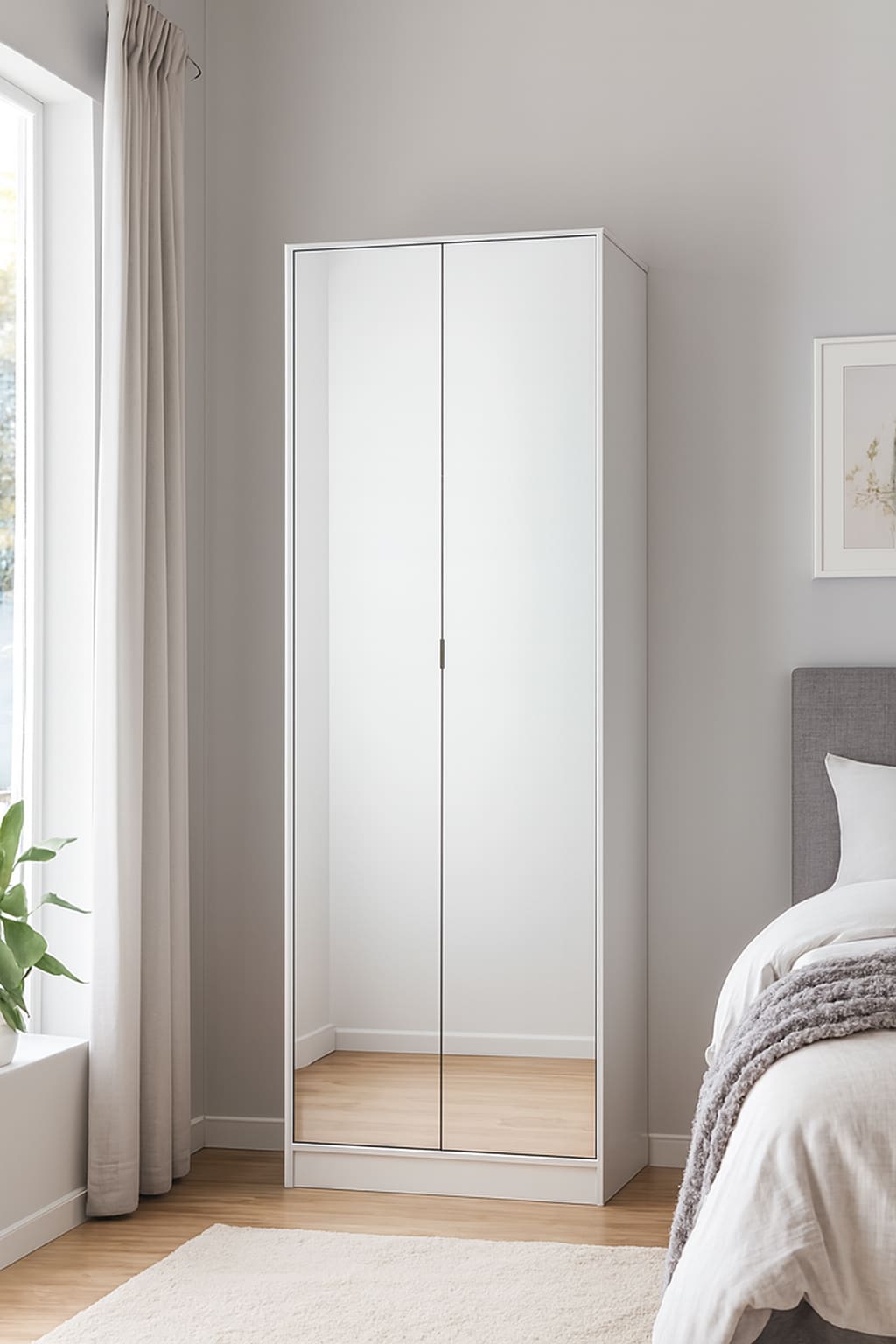 Armário Sapateira Demóbile Grife 2 Portas de Bater 6 Prateleiras e 1 Gaveta Interna 18 Pares - 182x71cm