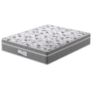 Colchão Queen Size Probel Century D28 com Molas Ensacadas e Pillow Euro 32x158x198cm - Branco/Cinza