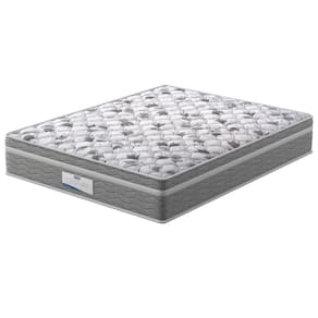 Colchão Queen Size Probel Century D28 com Molas Ensacadas e Pillow Euro 32x158x198cm - Branco/Cinza