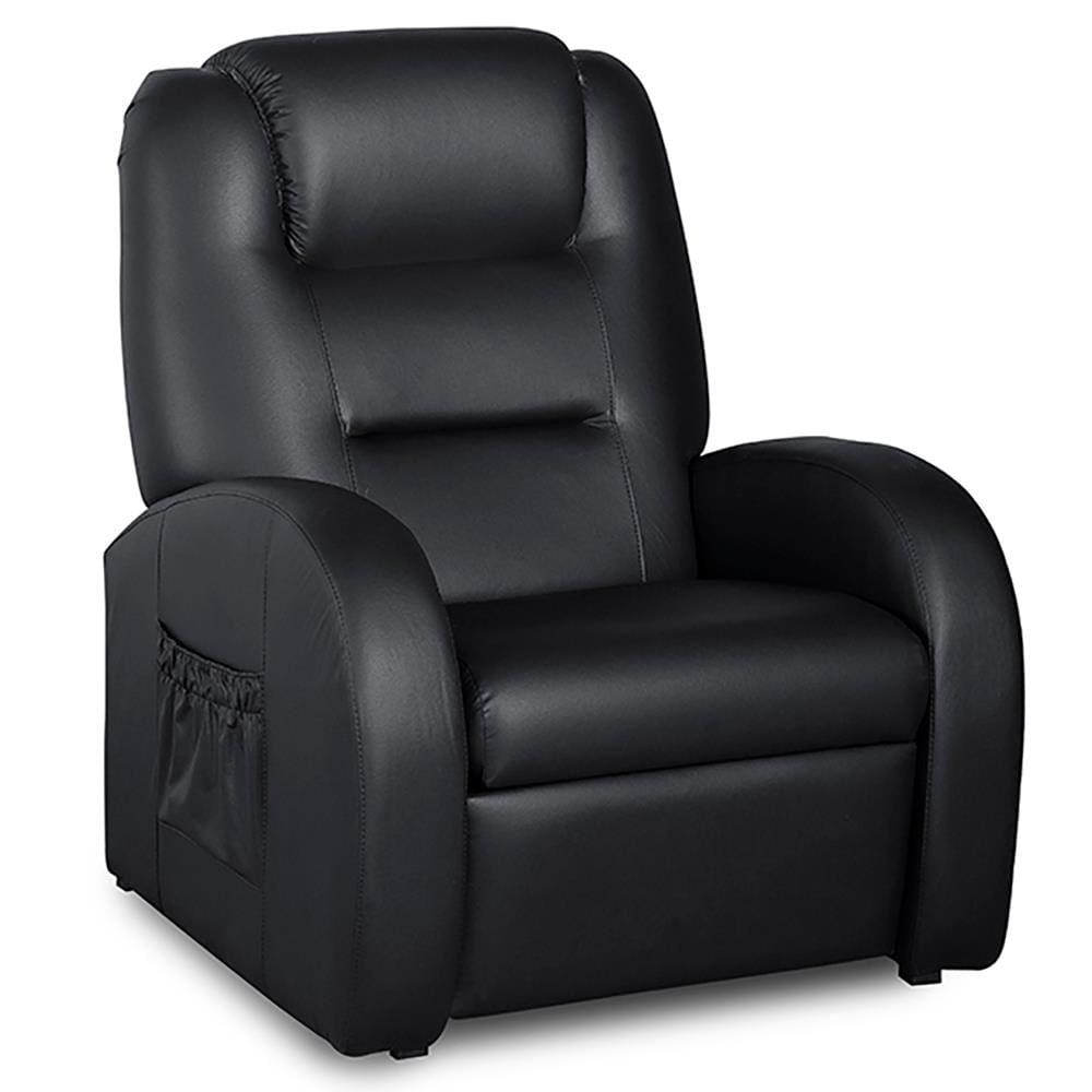 Poltrona Probel Colonus Two Way Reclinável e com Revestimento em Courino - Preto