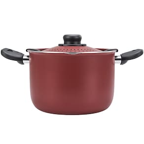 Espagueteira Multiflon Colapasta em Alumínio com Revestimento Antiaderente 7 Camadas e Alças em Baquelite 22 cm – Vermelha
