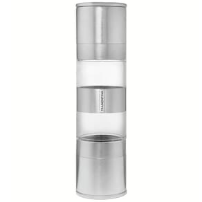 Moedor Duplo para Sal e Pimenta Tramontina Realce em Aço Inox e Acrílico – Transparente/Inox