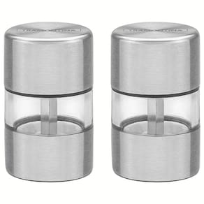 Conjunto de Mini Moedores Tramontina Realce em Aço Inox e Acrílico – 2 Peças