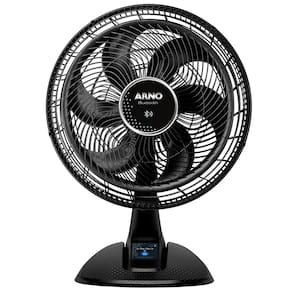 Ventilador de Mesa 40cm Arno Ultra Silence Force Bluetooth VDBT 6 Pás 3 Velocidades Preto