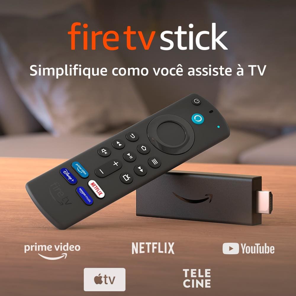 Fire TV Stick Amazon com Alexa e Controle | Casas Bahia
